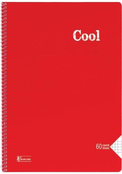 Keskin Color Spiralli Cool A4 60 Yaprak Çizgili Pp Kapak Defter