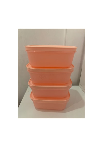 Alaska 450 Ml 4 Lü Derin Dondurucu Ve Buzdolabı Saklama Kabı Pembe