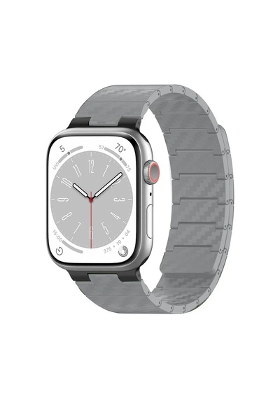 Movenchy Apple Watch 45mm Carbon Steel Kordon - Yıldız Işığı