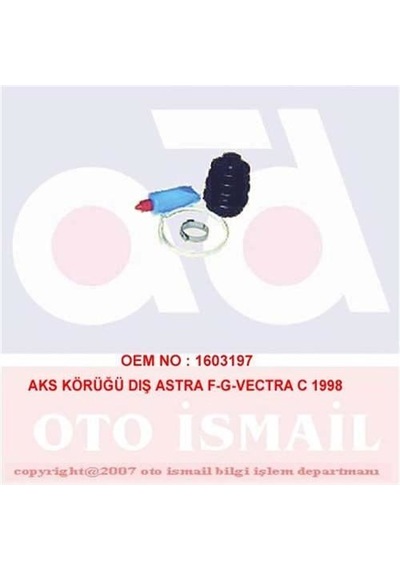 DOĞRU KAUÇUK 851 Aks Körüğü Dıs Vectra B 1.8 2.0