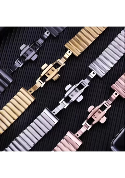 Newface Apple Watch Uyumlu 38mm Kr413 Fine Steel Kordon - Siyah