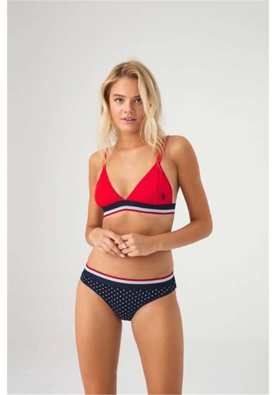 U.S. Polo Assn. U.s Polo Assn. 66253 Kadın Büstiyer Slip Takım-kırmızı Kırmızı