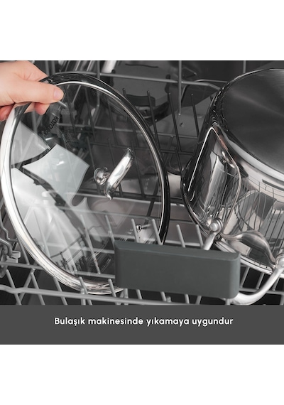 Karaca Plasma Steel 316+ 3Ply Yanmaz Yapışmaz Çelik Karnıyarık Tencere 28 cm