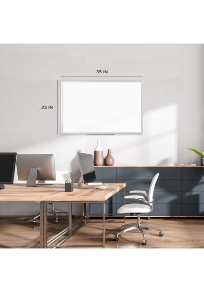 Manyetik Kuru Silinebilir Tahta, 58,9 X 89,9 Cm, Gümüş Renkli Alüminyum Çerçeve 291u00-01