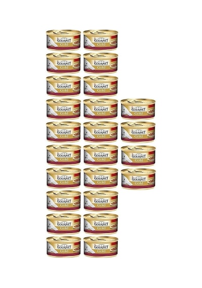 Gold Parça Etli Ve Soslu Tavuklu & Ciğerli Konserve Yetişkin Kedi Maması 24 X 85 G