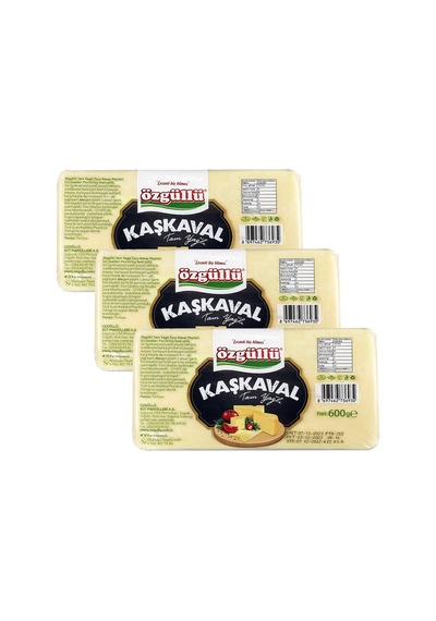Özgüllü Kaşkaval Peyniri 600 Gr X 3 Adet