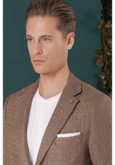 Efor C 660 Slim Fit Bej Spor Ceket Bej