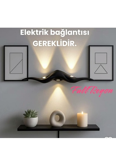Elektrikle Çalışır, 12 Watt İç Ve Dış Mekan Gün Işığı 3000 Kelvin Led Aplik, Modern Tasarım Armatür Gün Işığı - Sarı
