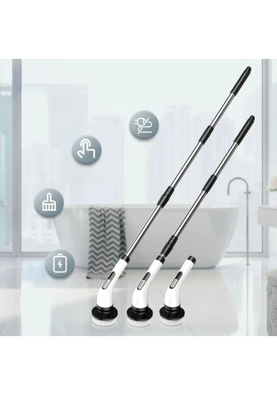 Ers- 7 İn 1 Kablosuz Elektrikli Temizlik Fırçası Seti