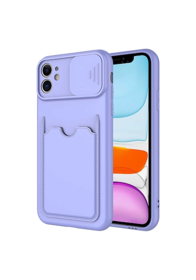 Apple Uyumlu iPhone 11 Uyumlu Kartix Kılıf-lila Lila -
