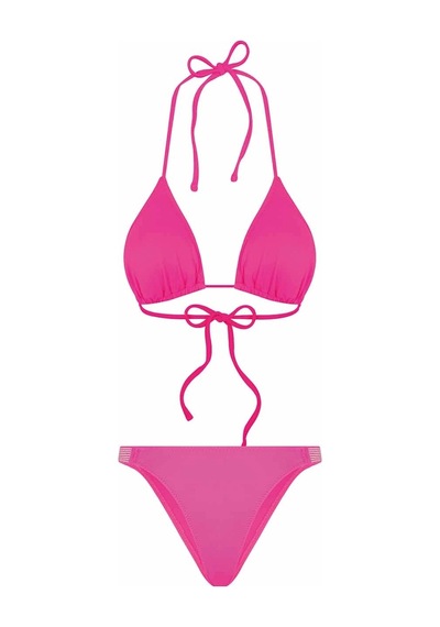 Bonesta Cove Üçgen Fuşya Bikini Takımı