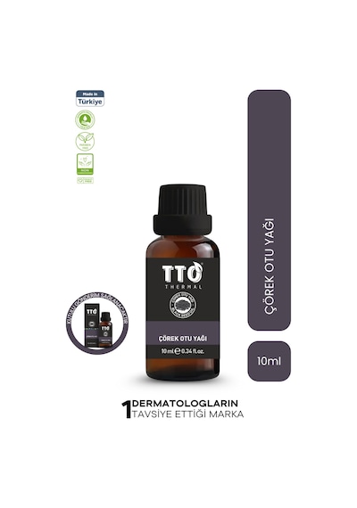Tto Thermal Çörek Otu Yağı 10 Ml – Antioksidan & Cilt Bakım Yağı