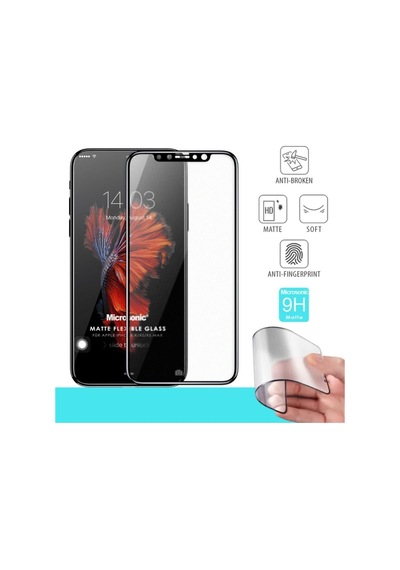 Apple iPhone Uyumlu   Xs Seramik Max Matte Flexible Ekran Koruyucu Cam