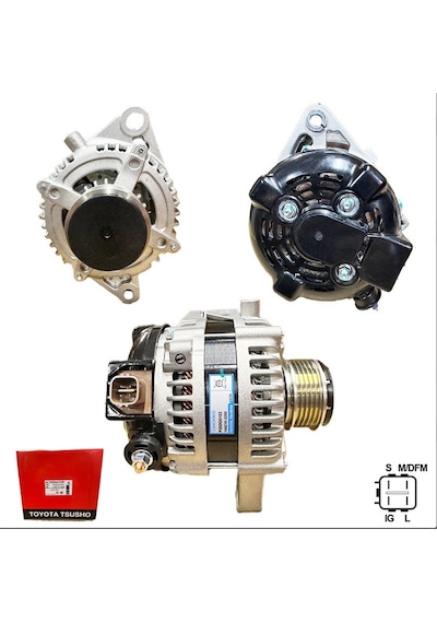 Toyota Tsusho 12 Volt 130 Amper Toyota Corolla 2.0 D-4d 2002 - 2009 Şarj Dinamosu