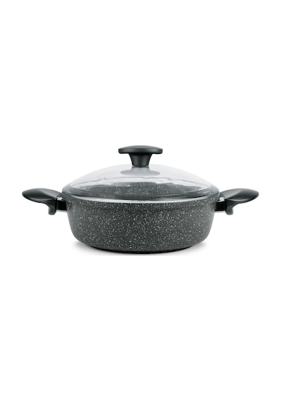 Thermoad Döküm Karnıyarık 22 Love Tencere Gri