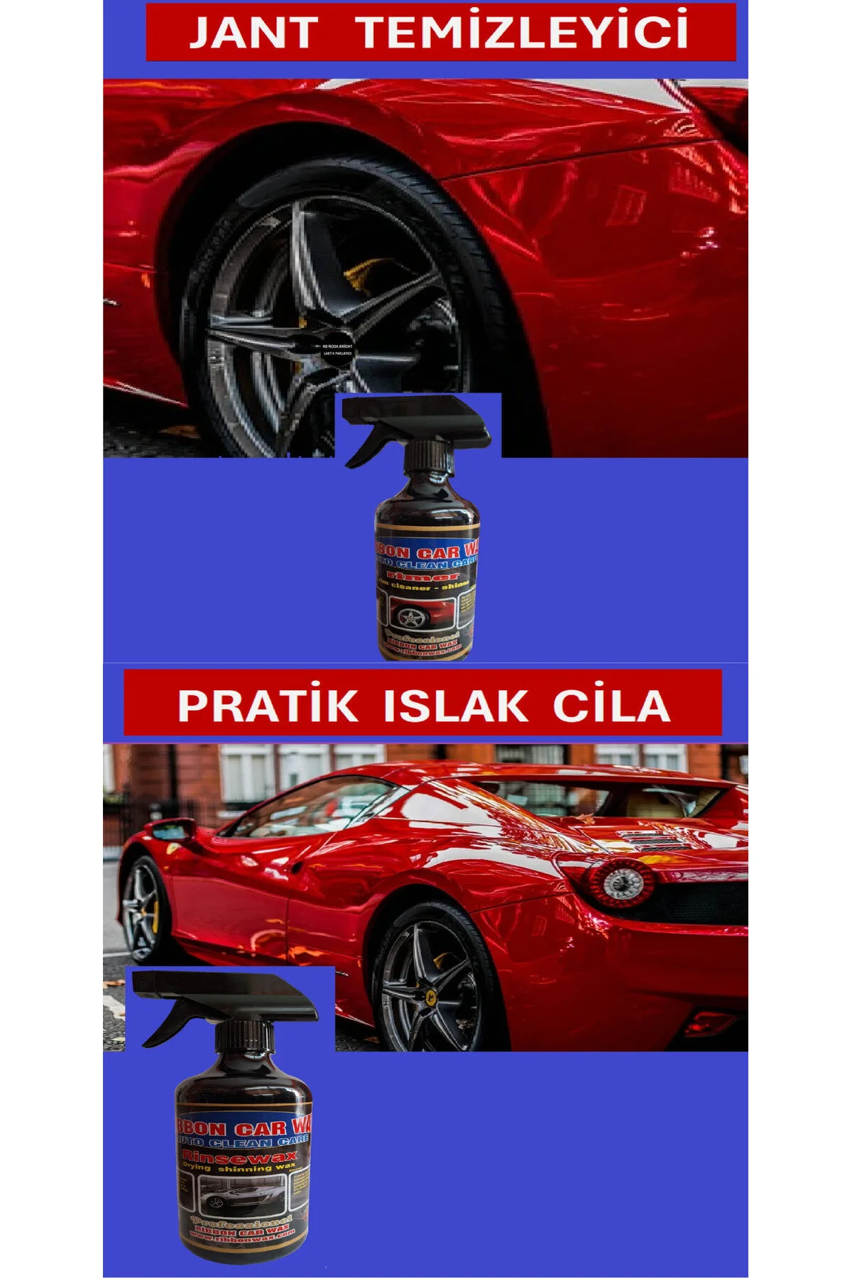 6 Lı Set Fırçasız Cila Oto Yıkama Şampuanı-jant Temizleyici.torpido Sütü Lastik Parlatıcı.hızlı Cila