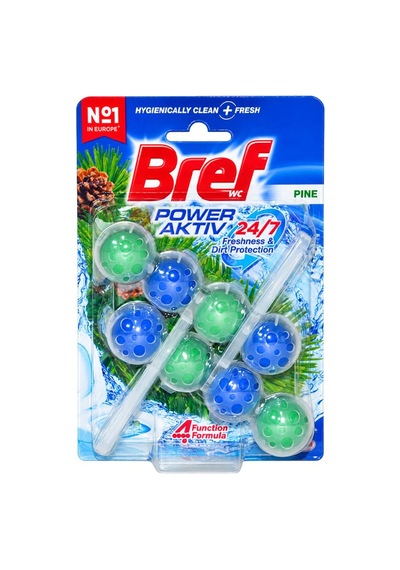 Bref Power Aktiv Klozet Blok Çam Kokulu 50gr X 2'li Paket 10'li Paket
