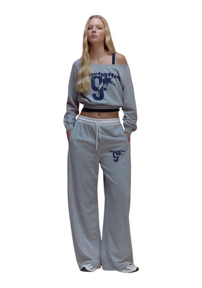 Defacto Açık Omuz Baskılı Sweatshirt G9609AX26SP