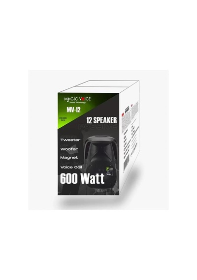 Hubrendy Sh Magicvoice Mv-12 600 Watt 12'' 2-yollu Pasif Kabin Hoparlör