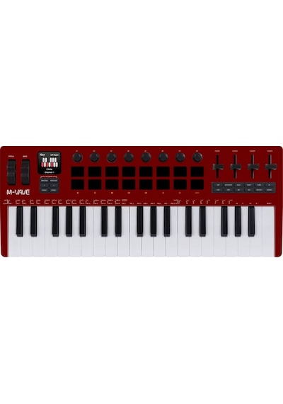 M-vave Smk 37 Pro Midi Klavye Kırmızı
