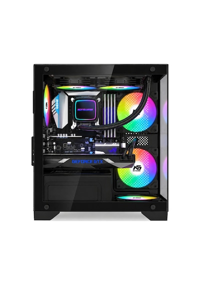 Orion Elite 4x Tuştan Değişen Rgb Fanlı M-atx Boş Bilgisayar Kasası Siyah