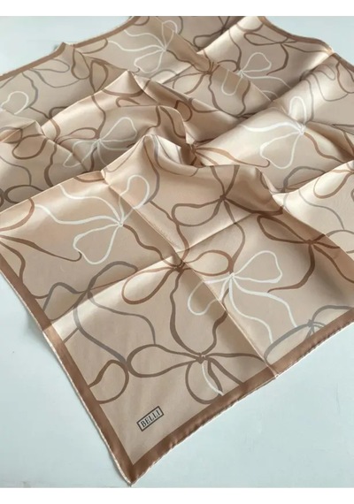 Belli Saf Twill İipek Eşarp 4113d Latte