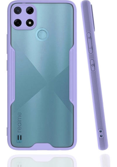 Cosmotex Newface Realme C25y Kılıf Platin Silikon - Lila