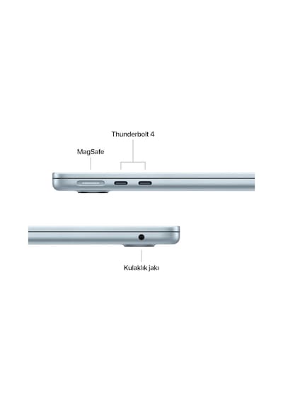 Macbook Air M4 24 GB 512 GB SSD 13.6" Mc6v4tu/a Gök Mavisi Dizüstü Bilgisayar (Outlet)
