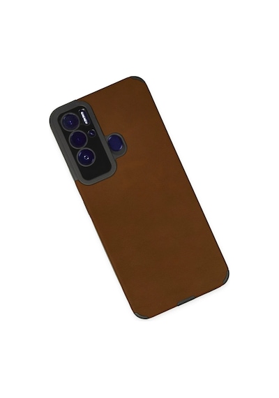Newface - 745 - Tecno Pova Neo Kılıf Loop Deri Silikon - Ece-umay - - Kahverengi