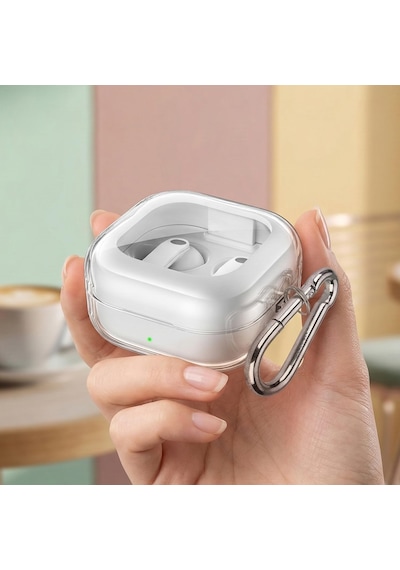 Galaxy Buds 4 Pro Kılıf Askı Aparatlı Transparan Silikon Şeffaf