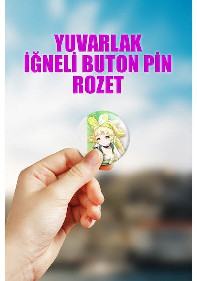 Verina Wuthering Waves Gacha Çanta Süsü Rozet İğneli Buton Rozet Seti 1 Adet Tekli