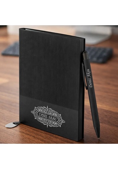 Bk Gift Kişiye Özel İsimli Defter Kalem Seti -7, Hediye Kutulu Premium Not Defteri Seti, Kurumsal Promosyon Seti Kobitmeyencom36373 Bk Gift