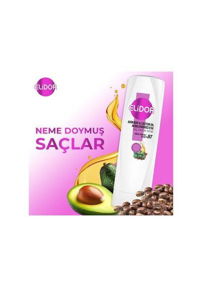 Saç Bakım Kremi Avokado Ve Castor Oil Nemlendirici Etki 350 Ml X3