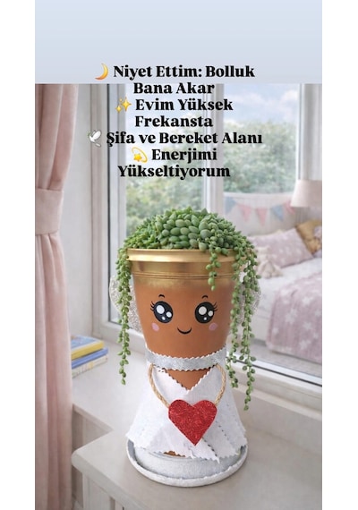 Sera Melek Nf Trend Saksı 0,6 Lt Sukulent Saksısı