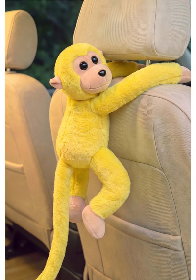 Sarı Elleri Yapışabilen Maymun Peluş Oyuncak
