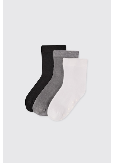 Panço Unisex Bebek 3'lü Soket Çorap Seti renkli