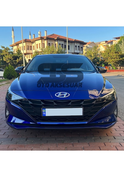 Elantra Sinyalli Batman Yarasa Ayna Kapağı Piano Black / 2021 Sonrası