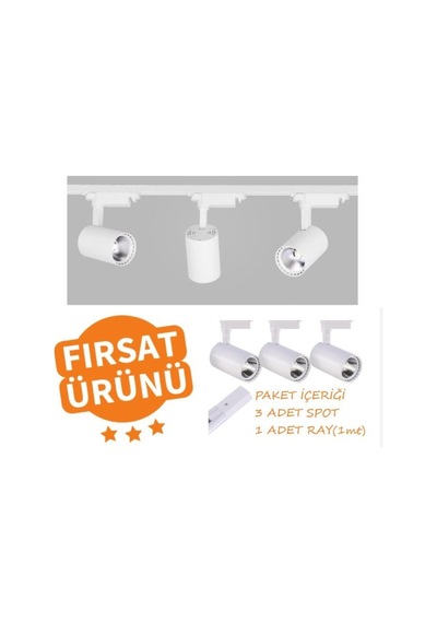 30W 3 Adet Ray Spot 1 Adet Ray(1Mt) Mağaza Vitrin Ev Ofis(325987097)