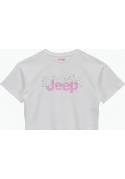 Jeep Beyaz Kız Çocuk Baskılı T-shirt J5sg-tst7525