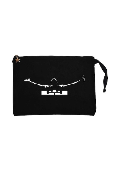 Lebron James Logo History Siyah Clutch Cüzdan / El Çantası Siyah