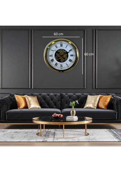Aurelius Gold 60 Cm Çarklı Duvar Saati 11 11439214