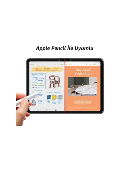 Apple Uyumlu iPad Air 11 İnç Ekran Koruyucu Paperlike Kağıt Hissi
