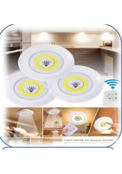 Wn-1186 Beyaz 3 Lü Kumandalı Led Seti