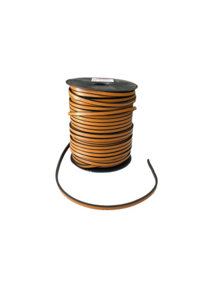 Deri Biye - 3x5 Mm Deri Ip - Özel Silikon Kenar Boyalı 5 Metre