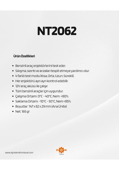 Nt Tools 12v Benzinli Araç Enjektör Test Cihazı