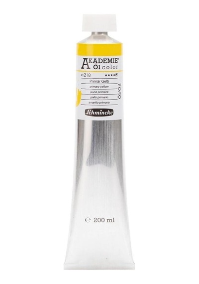 Schmincke Akademie Öl Color Yağlı Boya 200 Ml Seri 1 218 Primary Yellow Karışık, Çok Renkli