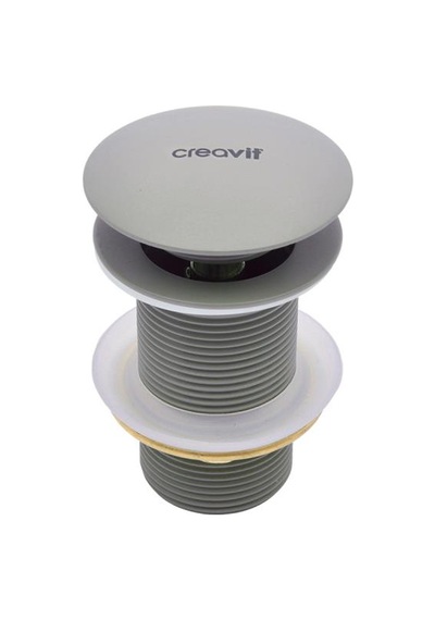 Creavit Sf030.cgr Lavabo Sifon Başlığı Pop-up Taşmasız - Cool Grey