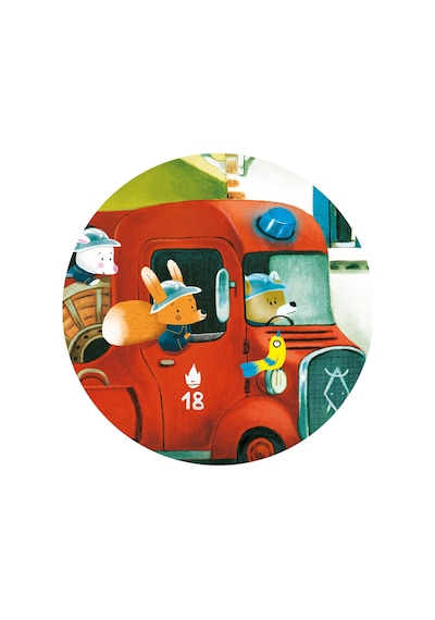 Dekoratif Puzzle 16 Parça The Fire Truck Dj0 Standart