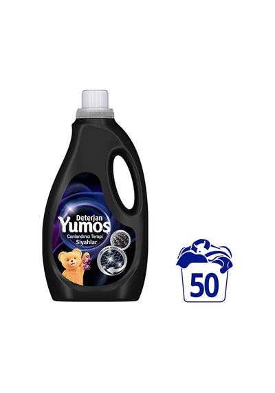 4 Adet Yumoş Sıvı Deterjan Siyahlar 50 Yıkama 2500 Ml