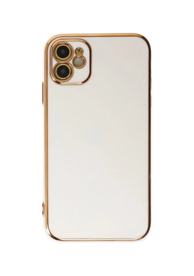 Apple Uyumlu  iPhone 12 Kılıf Volet Silikon - Beyaz 0.2M-Çok Renkli